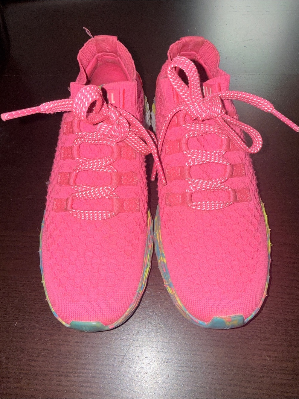 NOBULL Neon Pink Swirl Aspire Sneakers 7